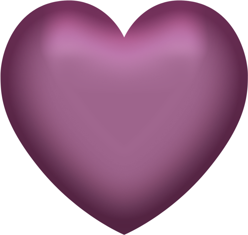 Hearts ‿✿⁀♡♥♡❤ Purple Love, Purple Hearts, Love Heart - Purple Heart On Transparent Background Clipart (800x758), Png Download