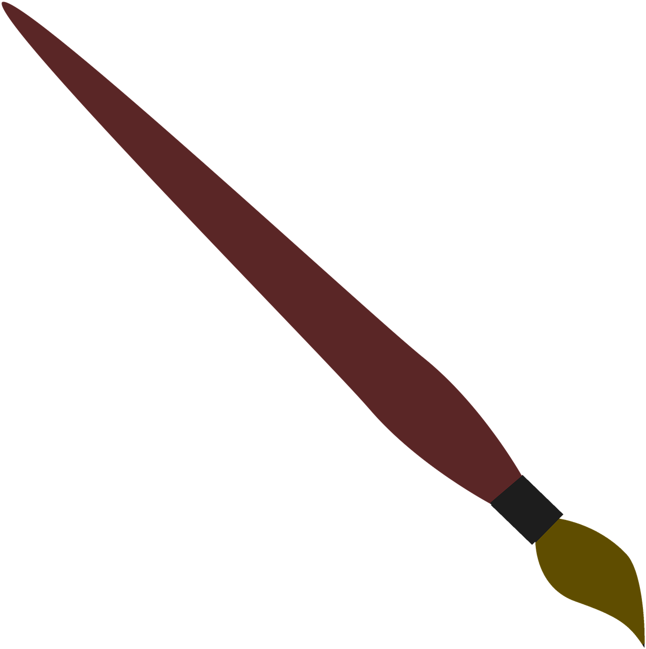 Brush Paint Art - Mechanical Pencil No Background Clipart (1280x1280), Png Download