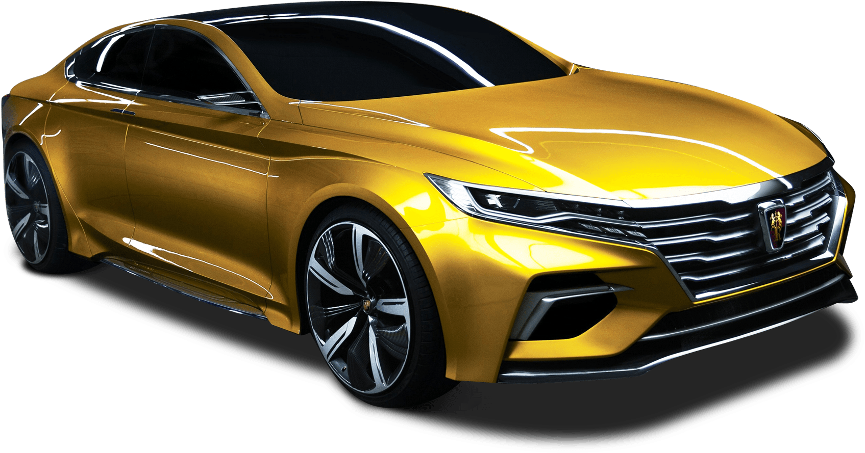 Sedan Png Image - Car Golden Color Clipart (1800x1033), Png Download