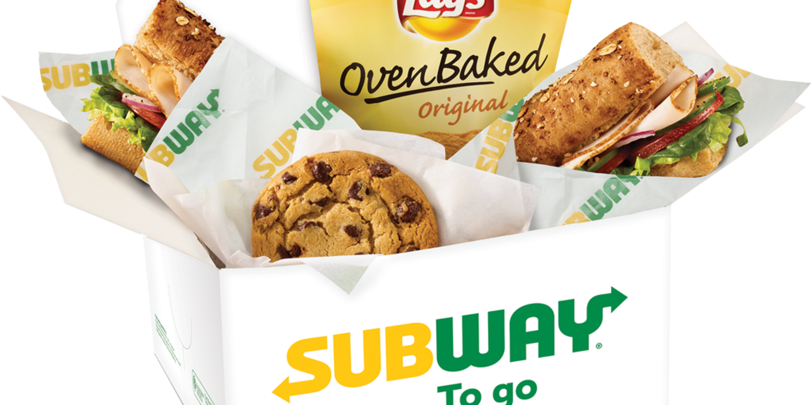 Subway To Go - Subway Catering Flyers Clipart (1600x800), Png Download