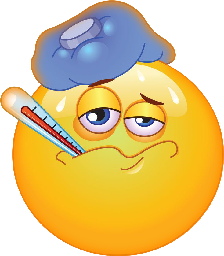 Dp Bbm Sakit Flue - Sick Smiley Face Clipart (793x893), Png Download