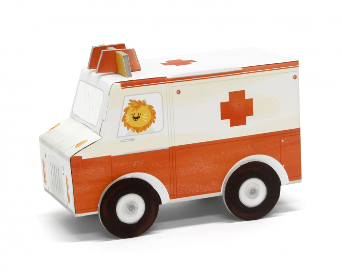 Skip Hop Fork & Spoon Set Panda - Mobil Ambulance Dari Kardus Clipart (700x700), Png Download
