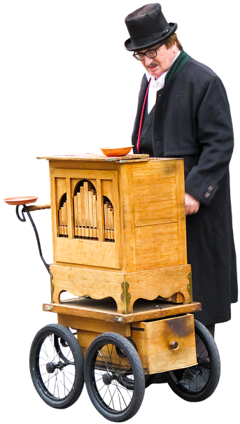 Barrel Organ, Music, Street Organ, Piano Roll, Png - North Atlantic Oscillation Grind Show Clipart (590x720), Png Download