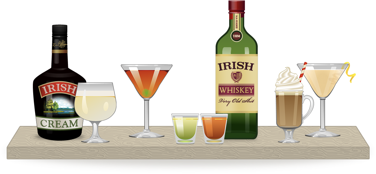 Beyond Green Beer - Classic Cocktail Clipart (1200x600), Png Download