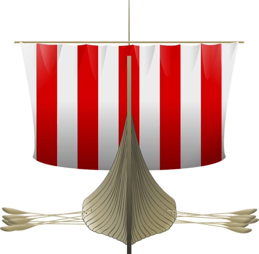 Free Png Download Viking Boat Front Png Images Background - Viking Longboat Front View Clipart (850x832), Png Download