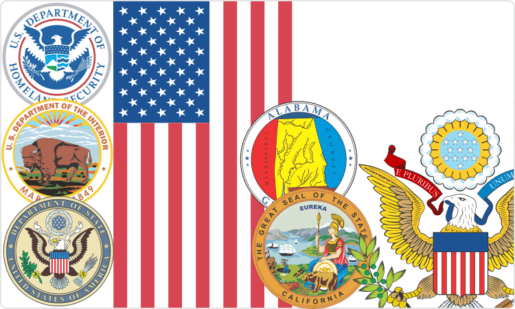 Flags And Seals - Department Of Homeland Security Clipart (750x451), Png Download