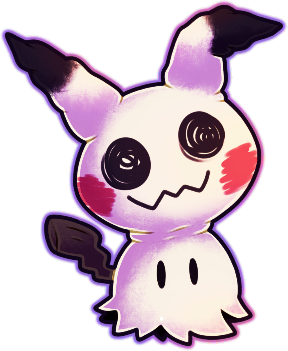 Mimikyu - Cartoon Clipart (1280x1280), Png Download