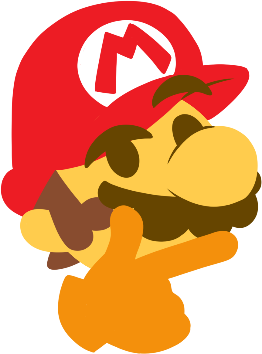 Png - Mariothink - Super Mario Bros Clipart (956x1242), Png Download