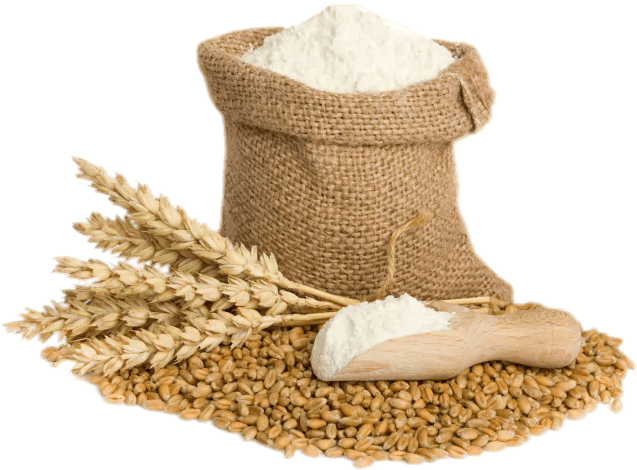 Bag Of Wheat Flour And Spikes - Wheat Atta Clipart (688x482), Png Download