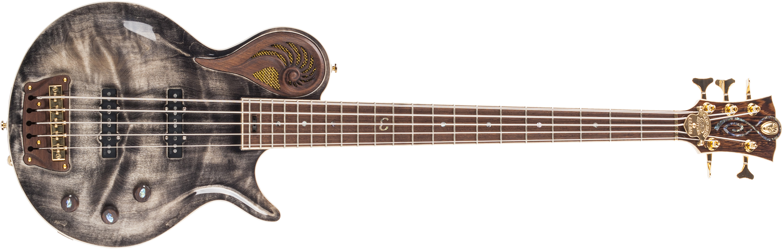 Epsilon Bass Uj 5 Black - Fender Pacific Battle Telecaster Clipart (2500x934), Png Download