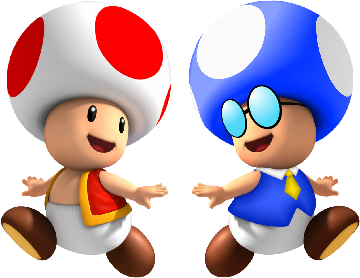 Image Toadbert And Png Super Mario Origins - Super Mario Run Characters Clipart (1308x1074), Png Download