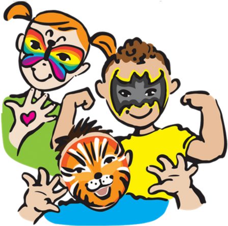 Free Png Download Kids Painting Clipart Png Png Images - Face Painting Png Transparent Png (850x479), Png Download