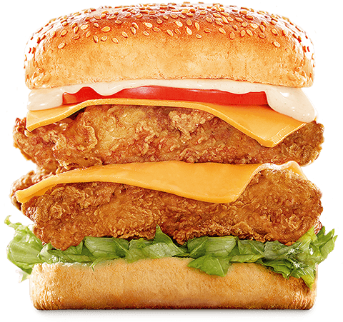 Jumbo Burger - Hungry Lion Double Big Boss Burger Clipart (640x480), Png Download