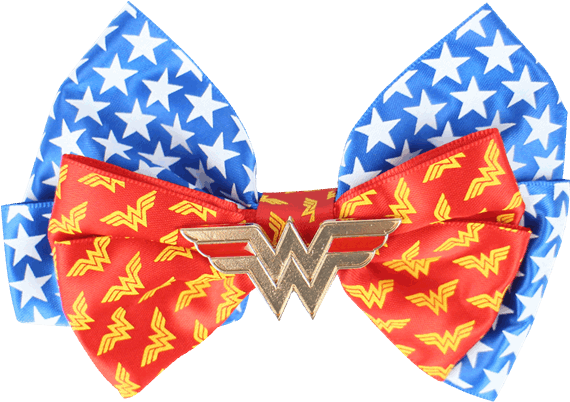 Wonder Woman Hair Bow Clipart (600x600), Png Download
