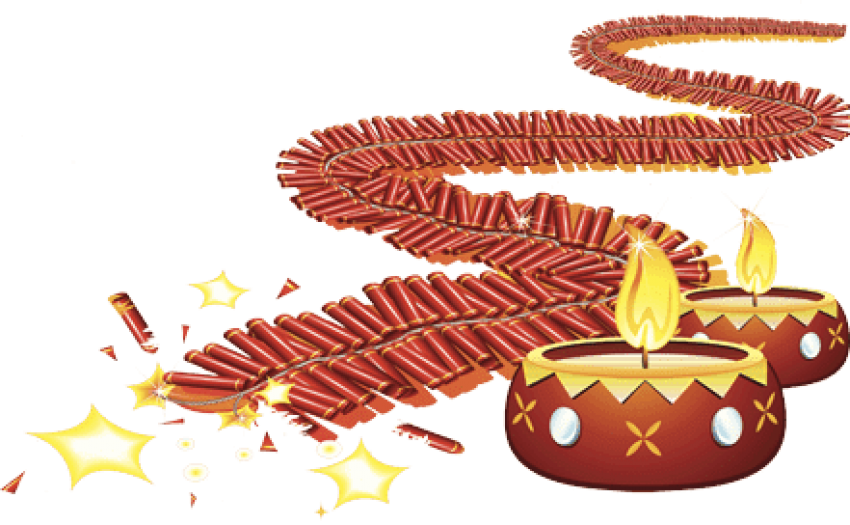 Free Png Download Diwali Sky Crackers Png Png Images - Diwali Png Background Hd Clipart (850x525), Png Download
