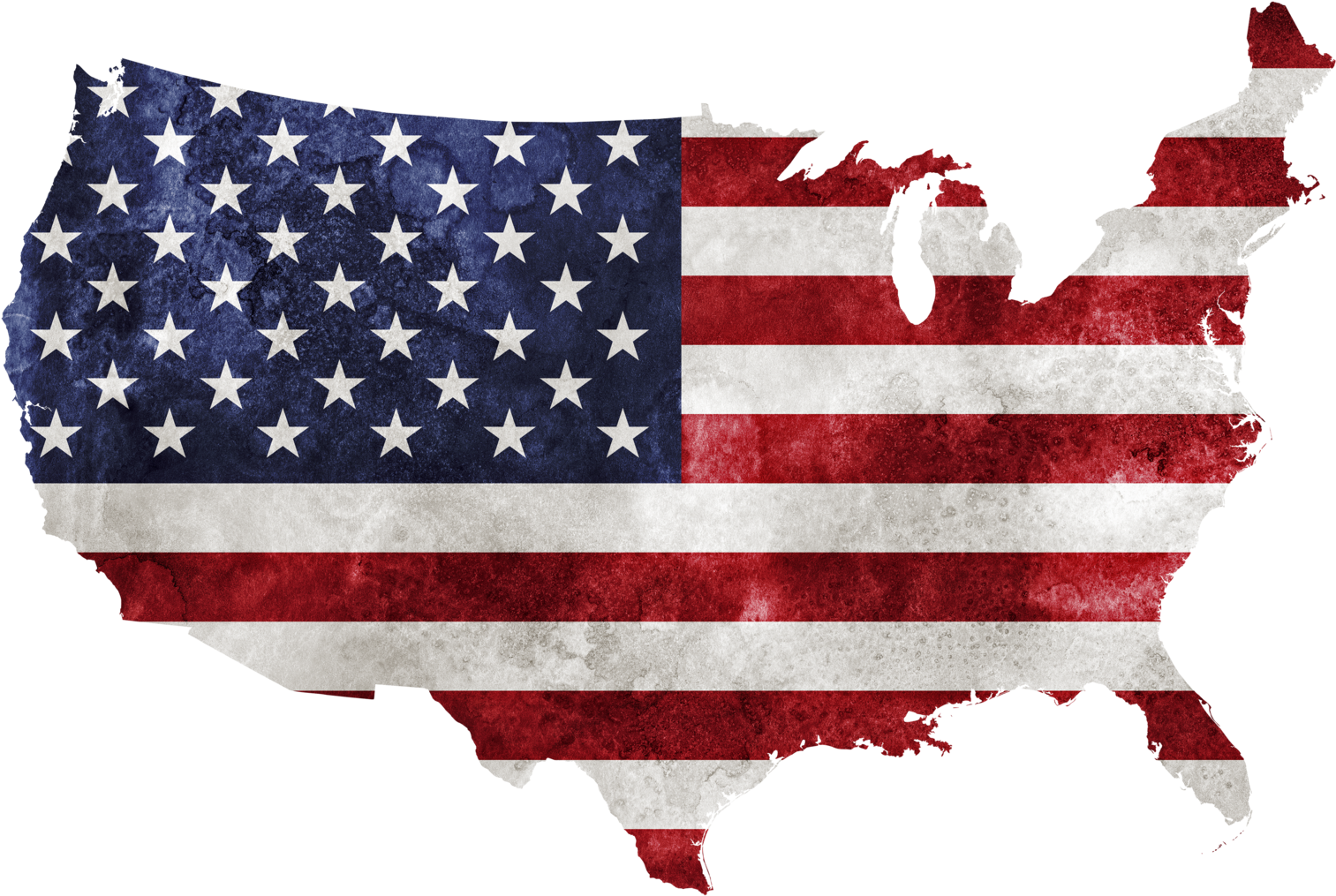 American Flag On America Clipart (1600x1123), Png Download