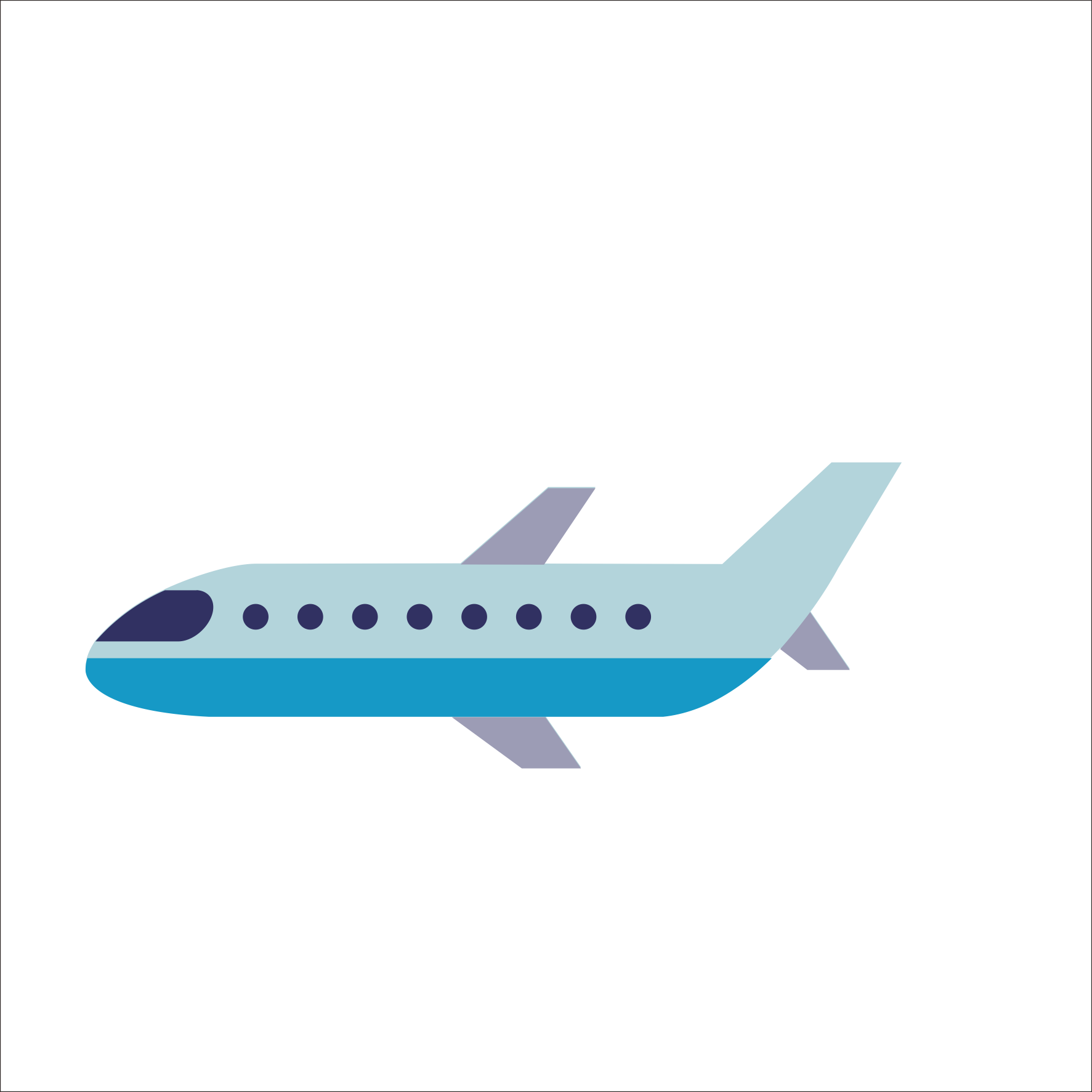 1773 X 1773 10 - Cartoon Airplane Png Clipart (1773x1773), Png Download