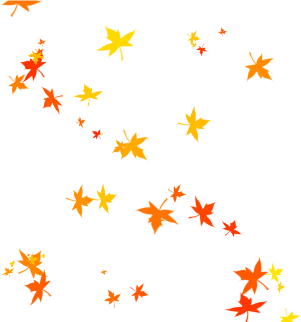 Yellow Leaf Clipart Fall - Falling Fall Leaves Png Transparent Png (640x640), Png Download