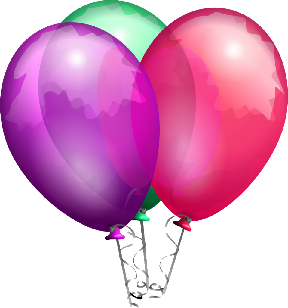 Png Format Images - Transparent Birthday Balloon Png Clipart (958x1023), Png Download
