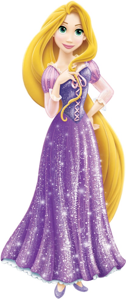 Rapunzel Png Transparent Images - Belle Disney Princess Rapunzel Clipart (477x1024), Png Download