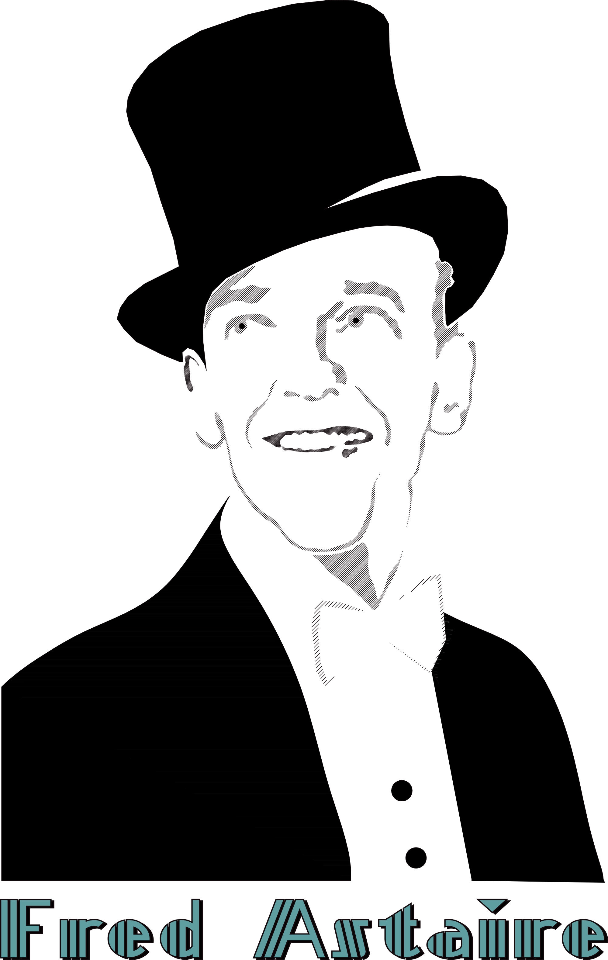 Upside Down Clipart Top Hat - Fred Astaire Png Transparent Png (2000x3158), Png Download