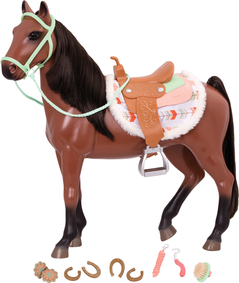 20 Inch Bay Buckskin Horse For 18 Inch Dolls - Our Generation Horse Clipart (1050x1050), Png Download