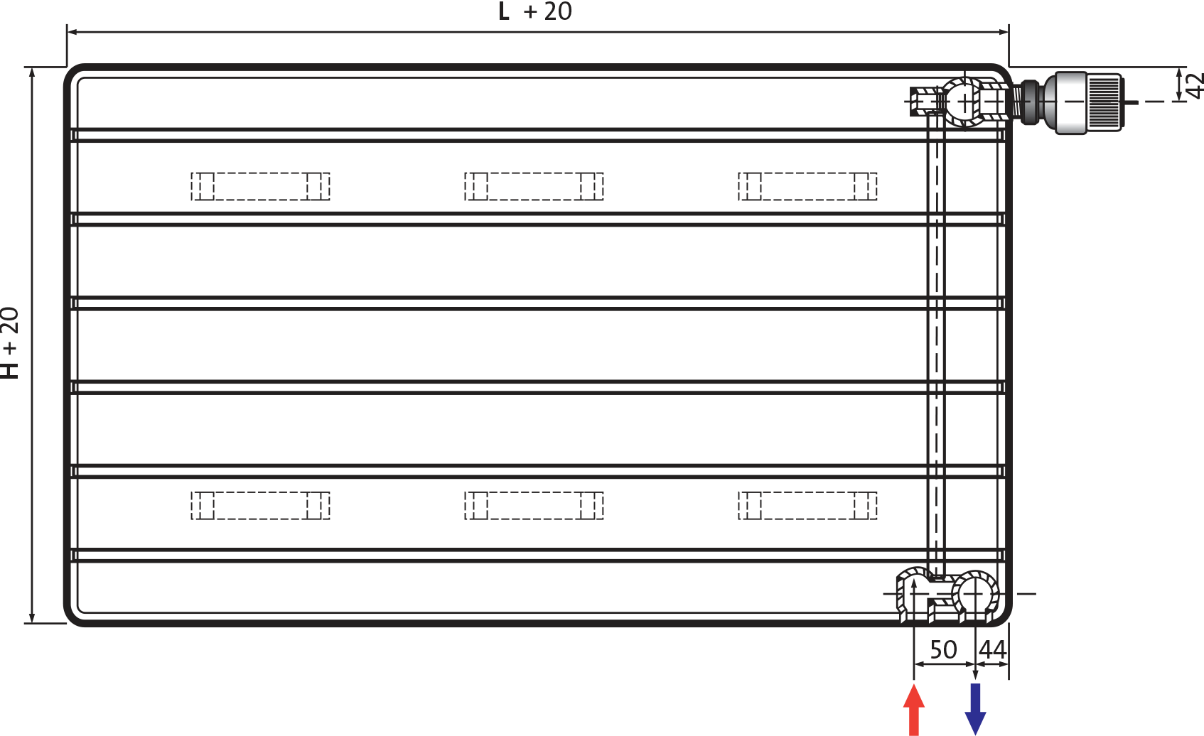 Brackets - Purmo Faro Clipart (1694x1036), Png Download