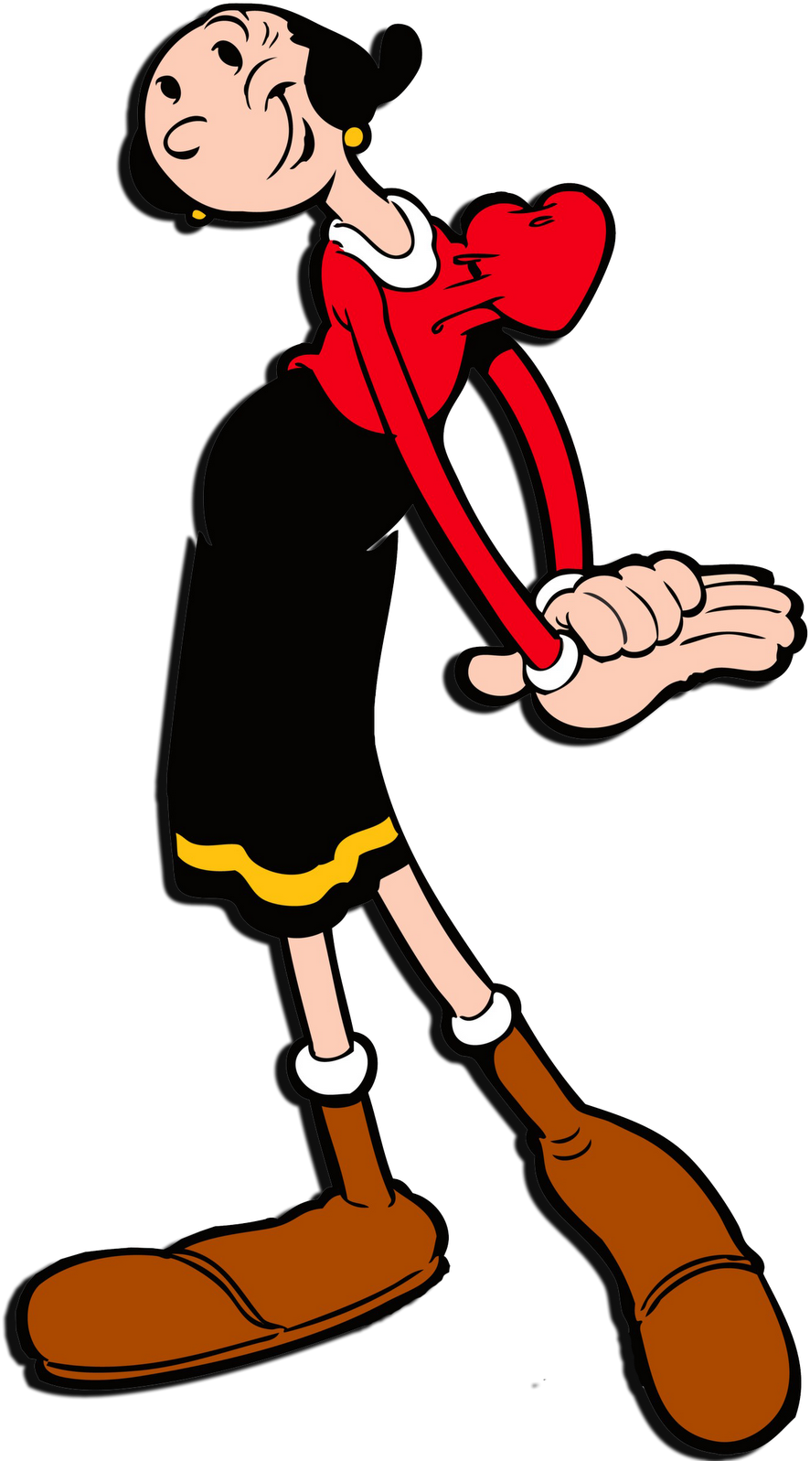 Guess - Olive Cartoon Clipart (1011x1600), Png Download
