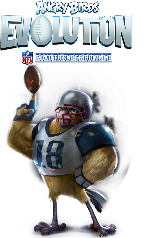 Angry Birds Evolution - Angry Birds Evolution Nfl Clipart (600x816), Png Download