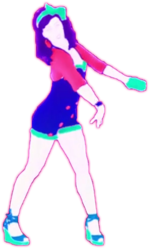 861 X 1080 10 - Just Dance 2 Firework Dancer Clipart (861x1080), Png Download