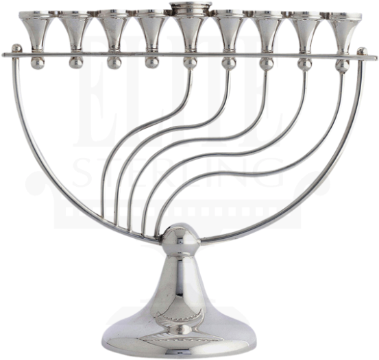 #melody #silver #menorah - Menorah Clipart (585x780), Png Download