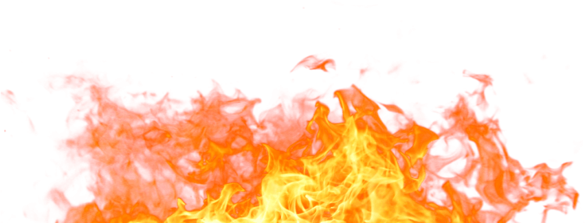 Free Png Fire Flame Png - Transparent Background Flames Transparent Clipart (850x373), Png Download