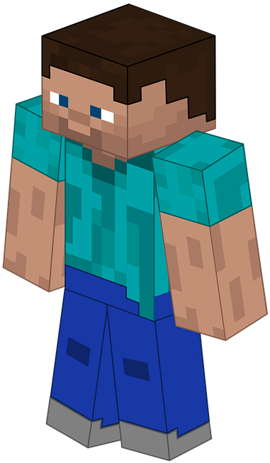 Minecraft Steve Body Pillow Clipart (720x720), Png Download