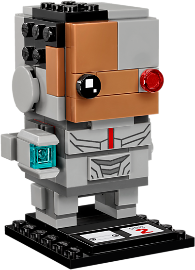 Cyborg - Lego Brickheadz Cyborg Clipart (800x600), Png Download
