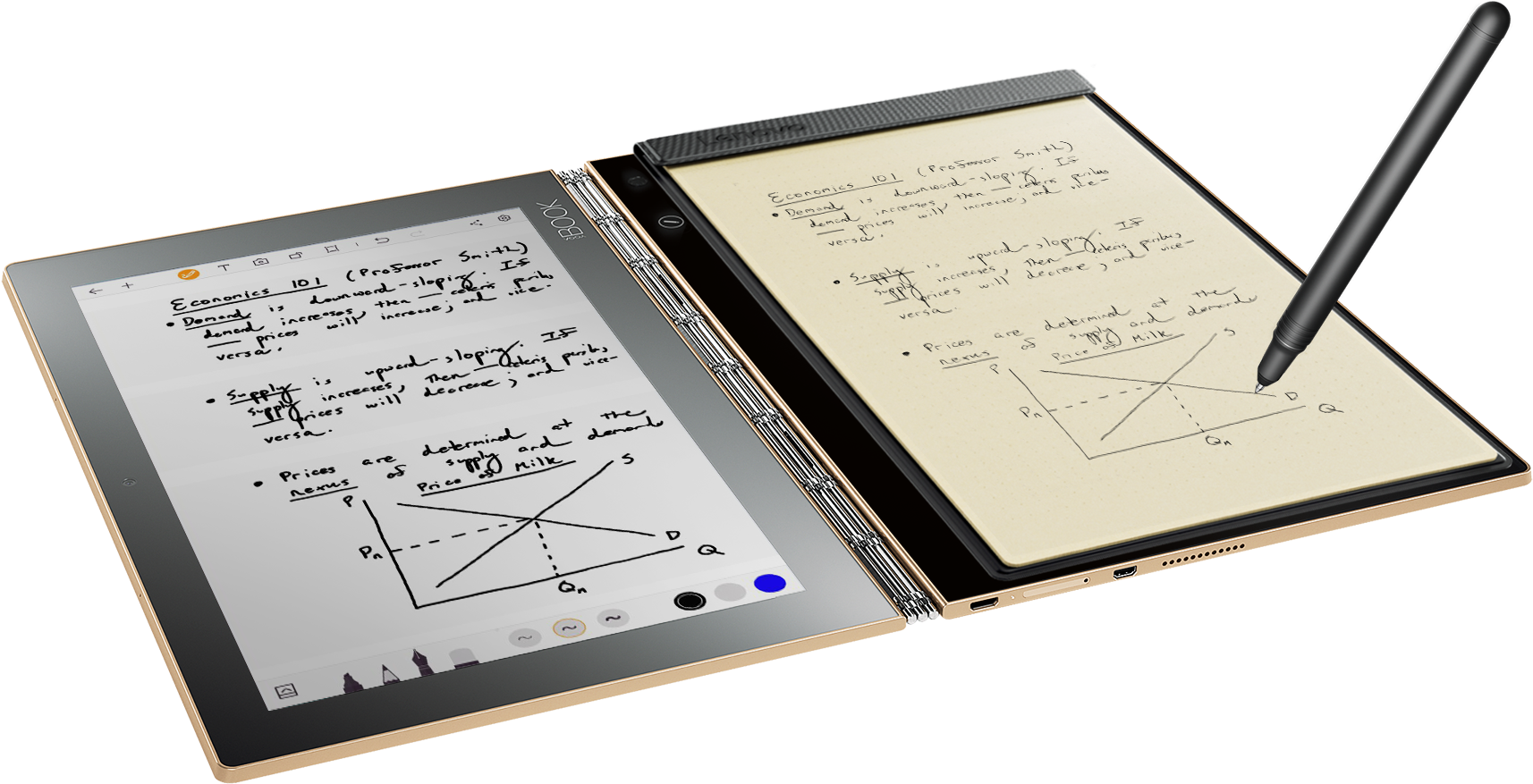 The First Tablet For Natural Sketching And Note-taking - Handwriting Tablet Clipart (1920x1080), Png Download
