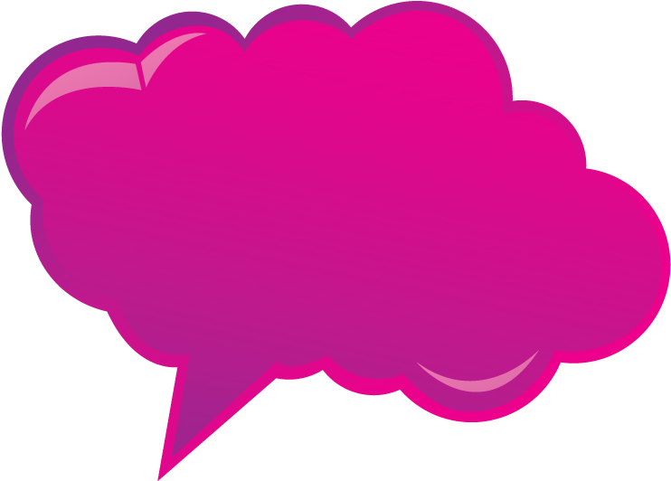 Happy Talk, Keep Talking Happy Talk » Pink Cloud Bubble Clipart (742x532), Png Download