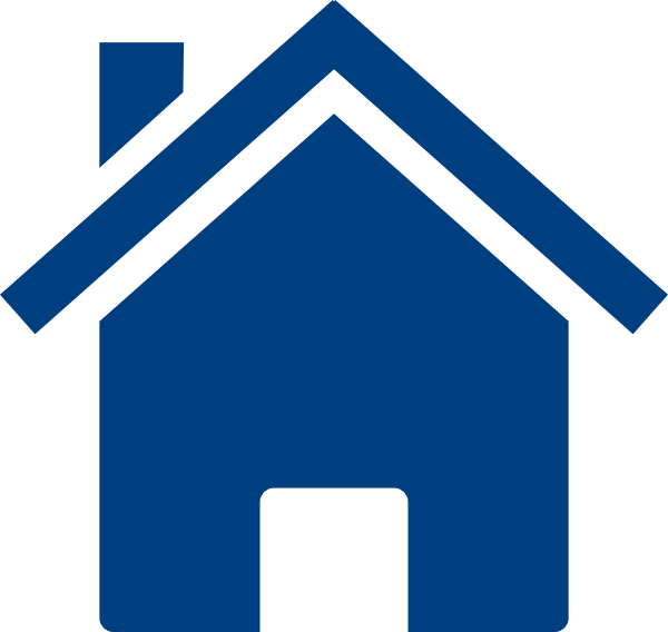 Blue House Vector Png Clipart (600x568), Png Download
