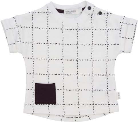 White Grid Tee - Blouse Clipart (600x600), Png Download