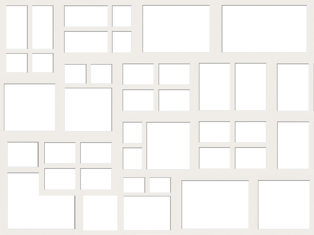 Silver Hearts Border Photo - Monochrome Clipart (1024x768), Png Download