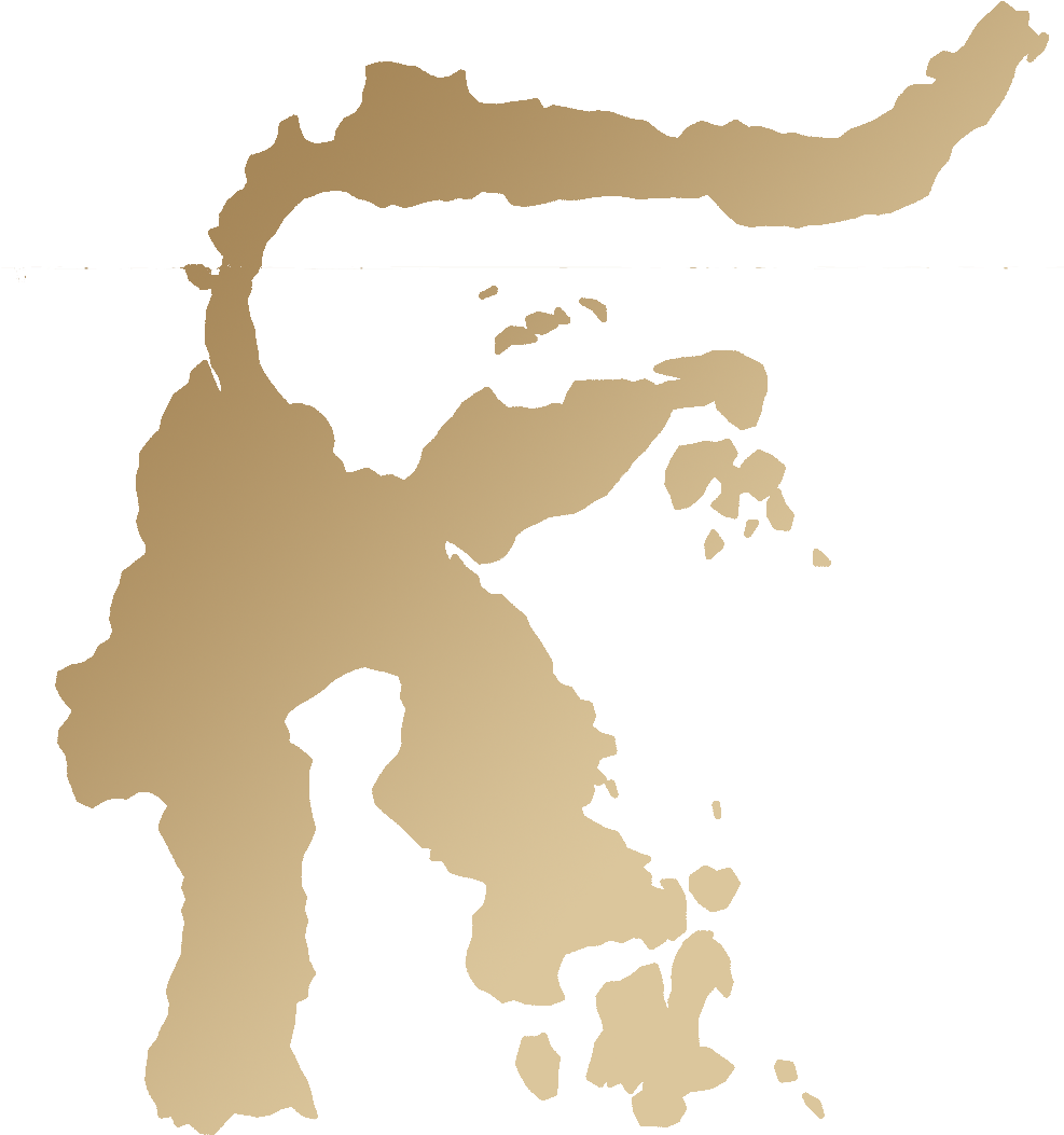 Theta Ridge Green Coffee Celebes Indonesa Asia - Peta Sulawesi Vector Png Clipart (1000x1105), Png Download