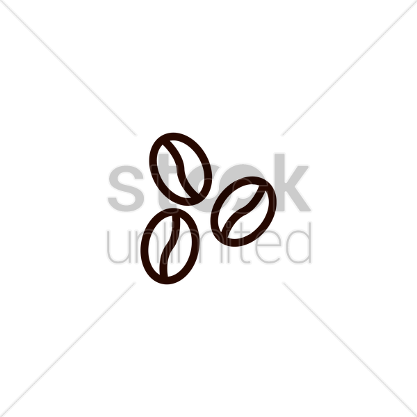 Coffee Bean Vector Png Clipart (600x600), Png Download