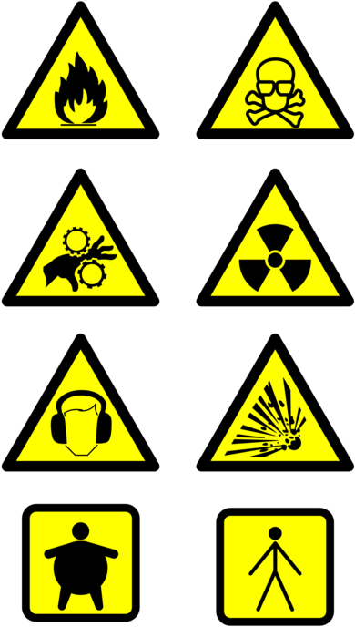 Warning Sign Png Clipart (462x750), Png Download