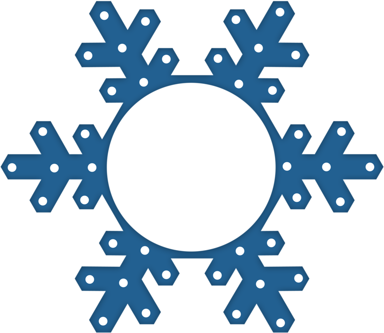 ○‿✿⁀winter‿✿⁀○ Kit, Xmas, Christmas, Snowflakes - Simple Snowflake Shape Png Clipart (800x711), Png Download