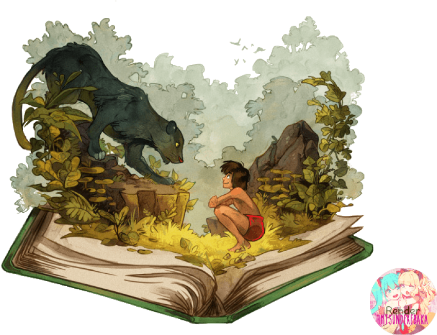 Free Png Download Jungle Book Png Images Background - Jungle Book Art Clipart (850x652), Png Download