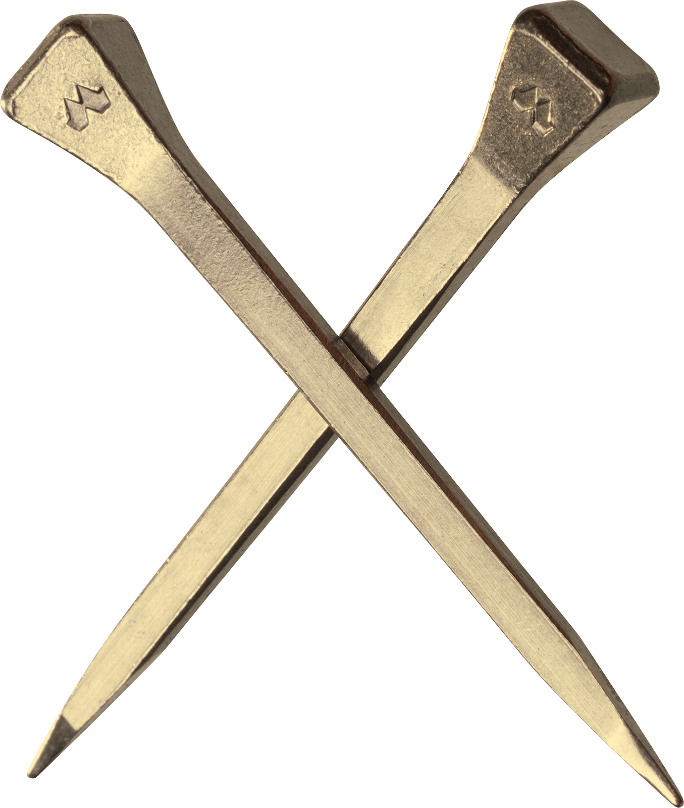 Mustad Endura Esl-pitch Hoof Nails, Crossed - Nail Clipart (1355x1600), Png Download