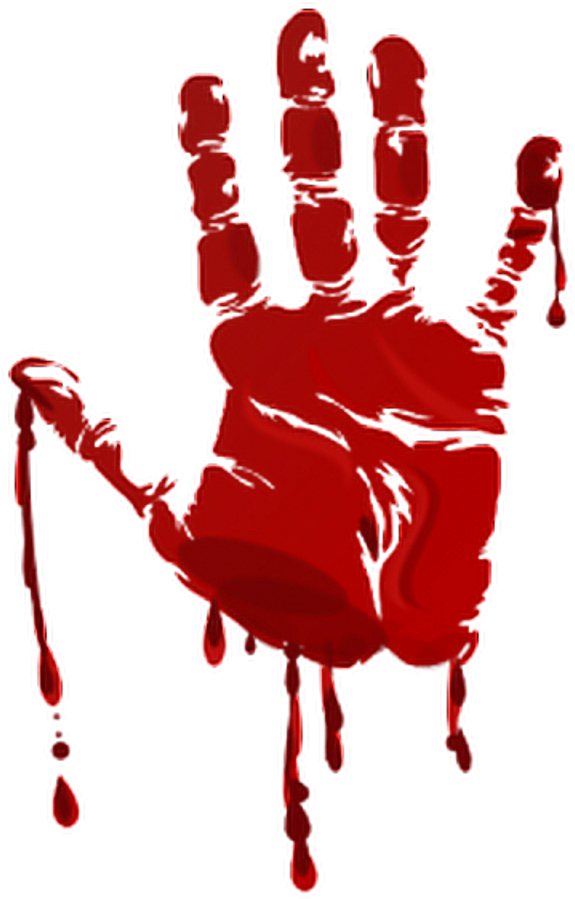 Handprint Clipart Blood Bloody Handprint Png Transpar - vrogue.co