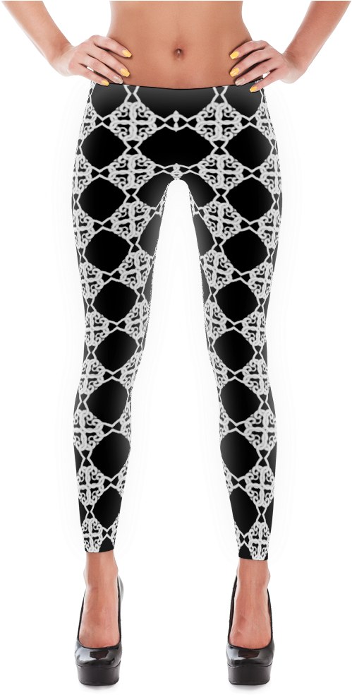B&w Leggings - Mariachi - Leggings Crossfit Clipart (1000x1000), Png Download