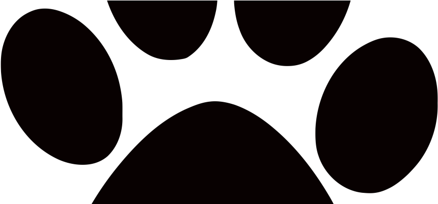 Dog Paw Print Free Clipart - Circle - Png Download (900x400), Png Download