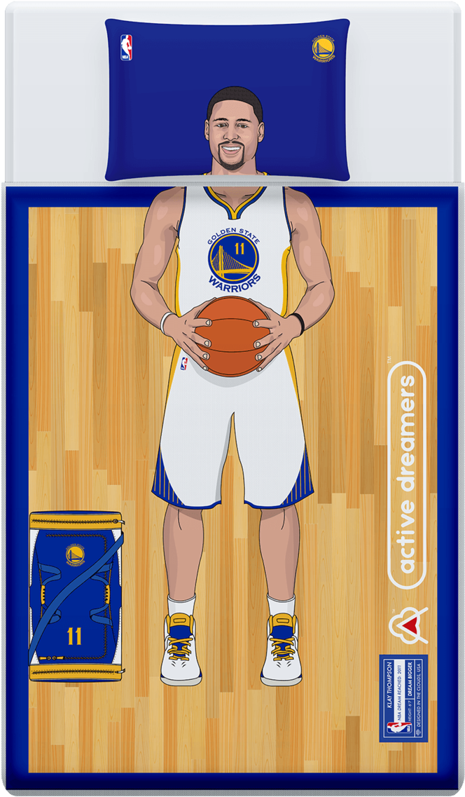 Steph Curry Bed Set Clipart (830x1199), Png Download