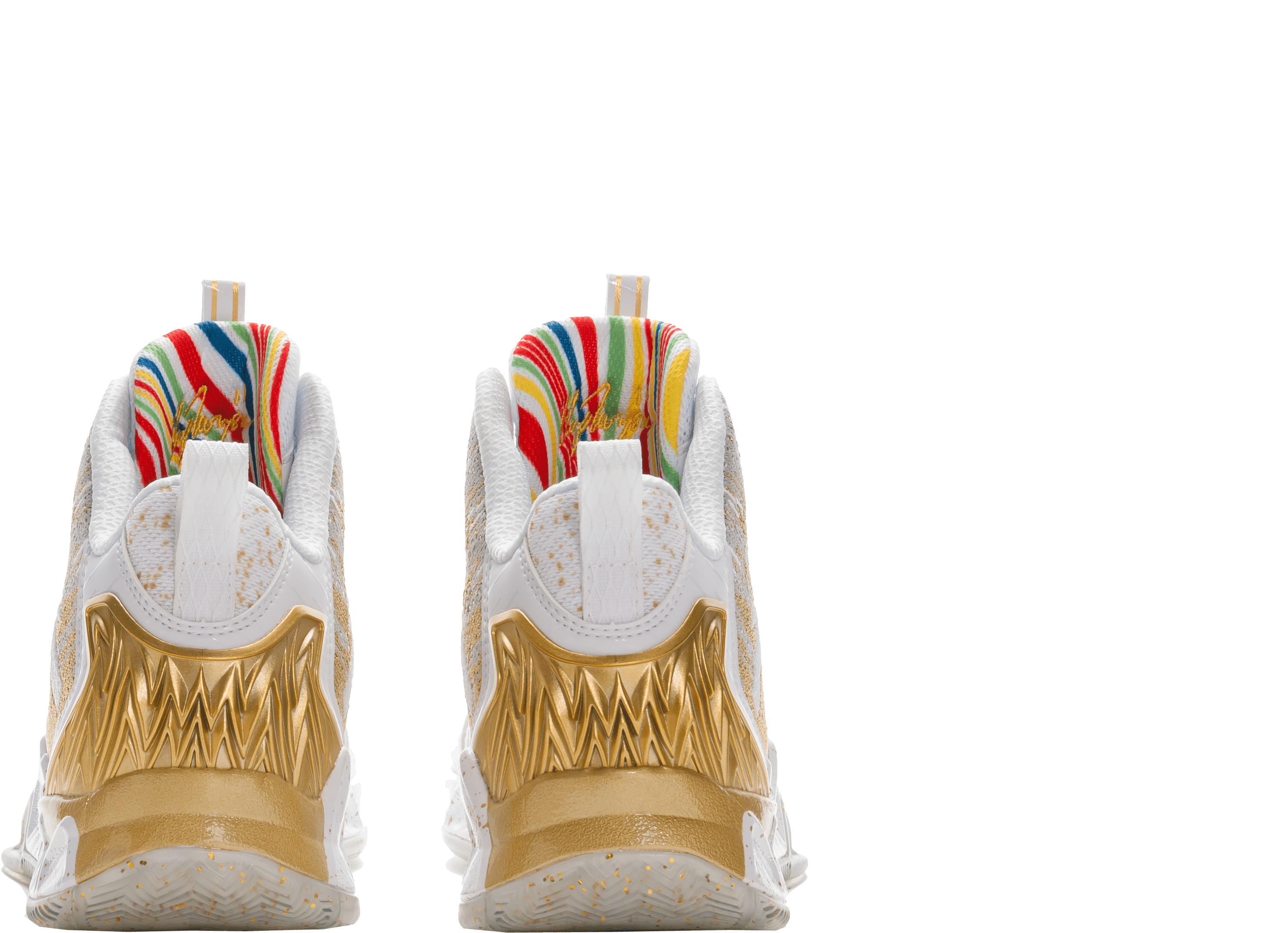 Anta Kt2 Chase White/gold - Sneakers Clipart (3872x2592), Png Download